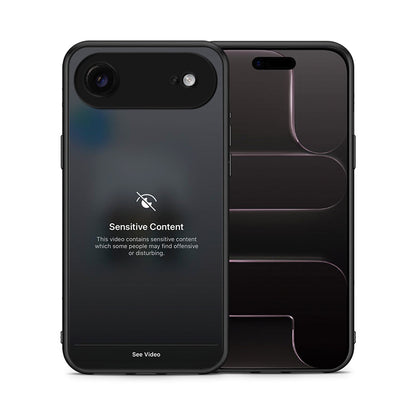 Θήκη iPhone 17 Air Sensitive Content από τη Smartfits με σχέδιο στο πίσω μέρος και μαύρο περίβλημα | iPhone 17 Air Sensitive Content case with colorful back and black bezels