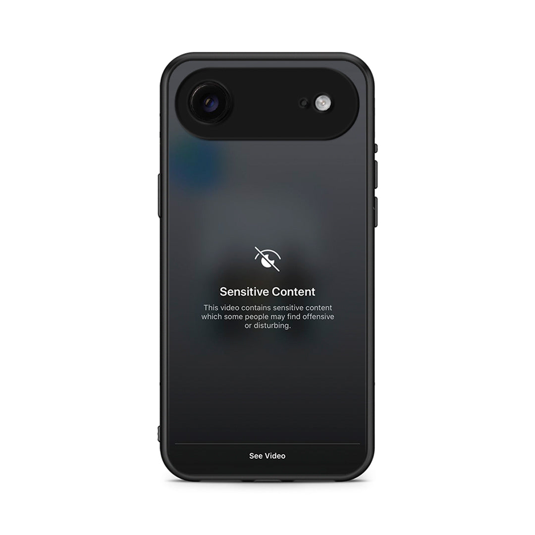 iPhone 17 Air Sensitive Content θήκη από τη Smartfits με σχέδιο στο πίσω μέρος και μαύρο περίβλημα | Smartphone case with colorful back and black bezels by Smartfits