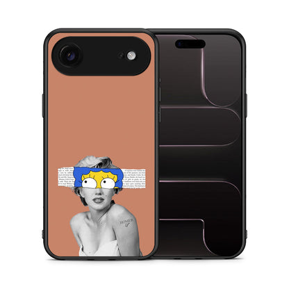 Θήκη iPhone 17 Air Sim Merilyn από τη Smartfits με σχέδιο στο πίσω μέρος και μαύρο περίβλημα | iPhone 17 Air Sim Merilyn case with colorful back and black bezels
