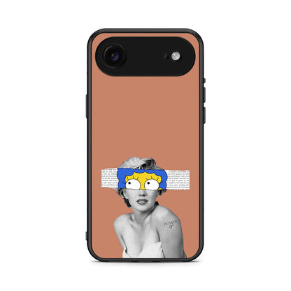 iPhone 17 Air Sim Merilyn θήκη από τη Smartfits με σχέδιο στο πίσω μέρος και μαύρο περίβλημα | Smartphone case with colorful back and black bezels by Smartfits
