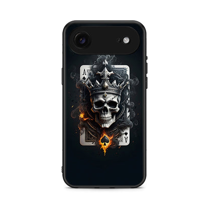 iPhone 17 Air Skull King Ace θήκη από τη Smartfits με σχέδιο στο πίσω μέρος και μαύρο περίβλημα | Smartphone case with colorful back and black bezels by Smartfits