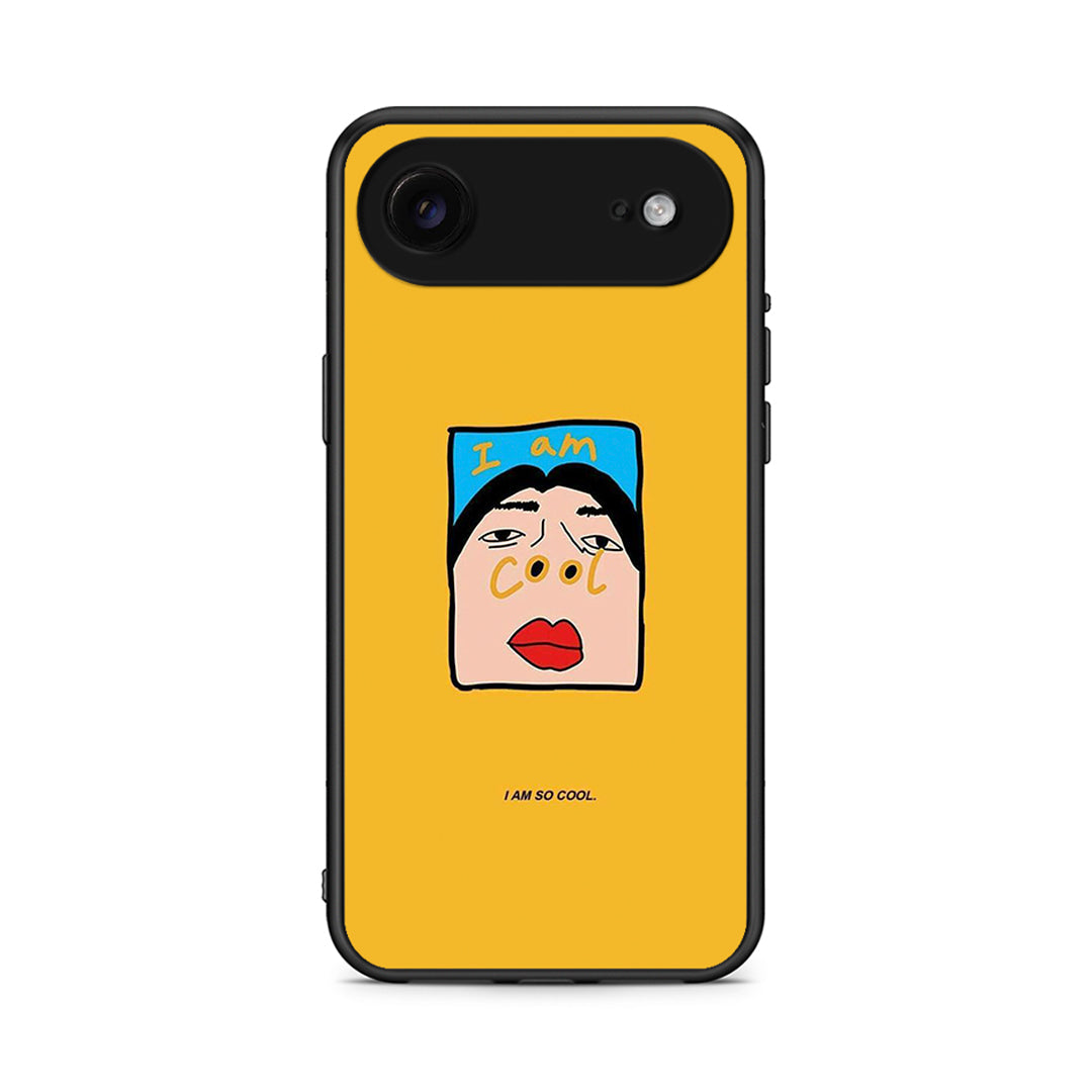 iPhone 17 Air So Cool Θήκη Αγίου Βαλεντίνου από τη Smartfits με σχέδιο στο πίσω μέρος και μαύρο περίβλημα | Smartphone case with colorful back and black bezels by Smartfits