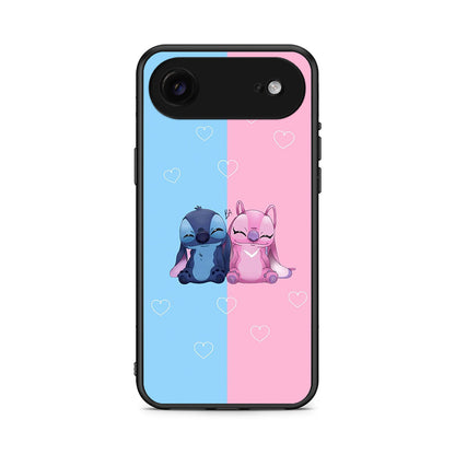 iPhone 17 Air Stitch And Angel θήκη από τη Smartfits με σχέδιο στο πίσω μέρος και μαύρο περίβλημα | Smartphone case with colorful back and black bezels by Smartfits
