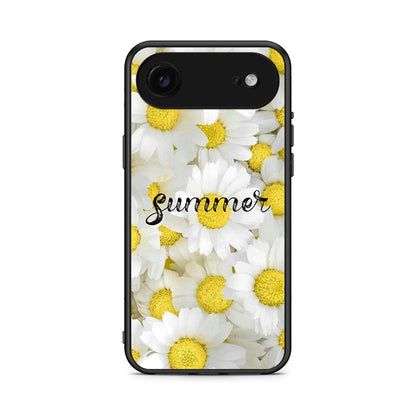 iPhone 17 Air Summer Daisies Θήκη από τη Smartfits με σχέδιο στο πίσω μέρος και μαύρο περίβλημα | Smartphone case with colorful back and black bezels by Smartfits