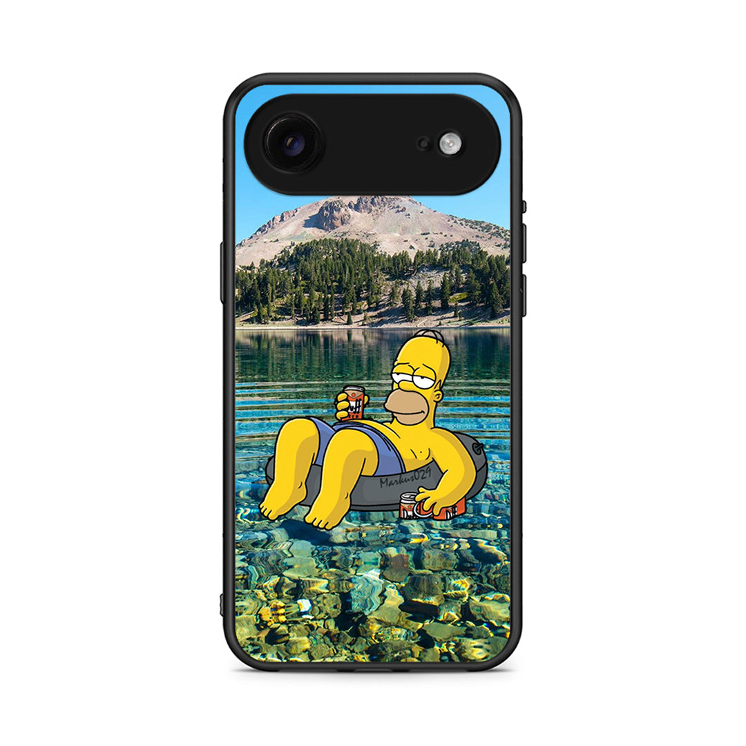 iPhone 17 Air Summer Happiness Θήκη από τη Smartfits με σχέδιο στο πίσω μέρος και μαύρο περίβλημα | Smartphone case with colorful back and black bezels by Smartfits