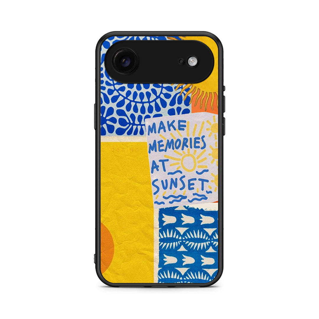 iPhone 17 Air Sunset Memories Θήκη από τη Smartfits με σχέδιο στο πίσω μέρος και μαύρο περίβλημα | Smartphone case with colorful back and black bezels by Smartfits