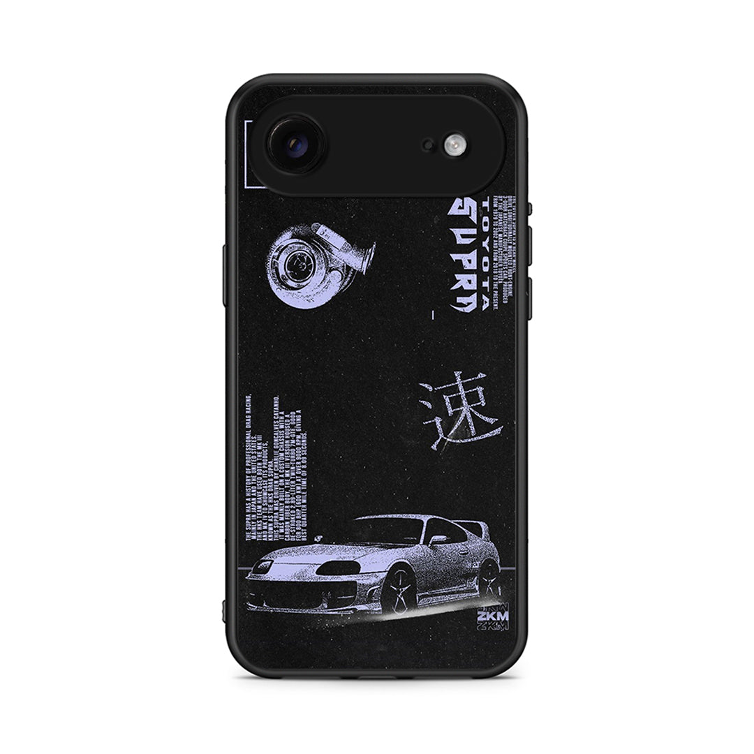 iPhone 17 Air Tokyo Drift Θήκη Αγίου Βαλεντίνου από τη Smartfits με σχέδιο στο πίσω μέρος και μαύρο περίβλημα | Smartphone case with colorful back and black bezels by Smartfits