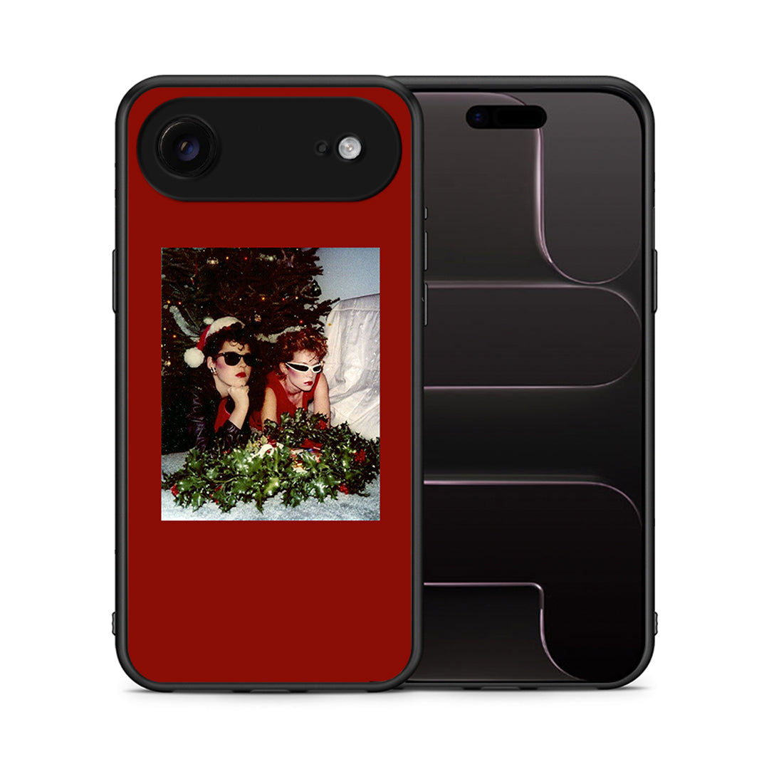 Θήκη iPhone 17 Air Waiting For Xmas από τη Smartfits με σχέδιο στο πίσω μέρος και μαύρο περίβλημα | iPhone 17 Air Waiting For Xmas case with colorful back and black bezels