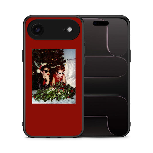 Θήκη iPhone 17 Air Waiting For Xmas από τη Smartfits με σχέδιο στο πίσω μέρος και μαύρο περίβλημα | iPhone 17 Air Waiting For Xmas case with colorful back and black bezels