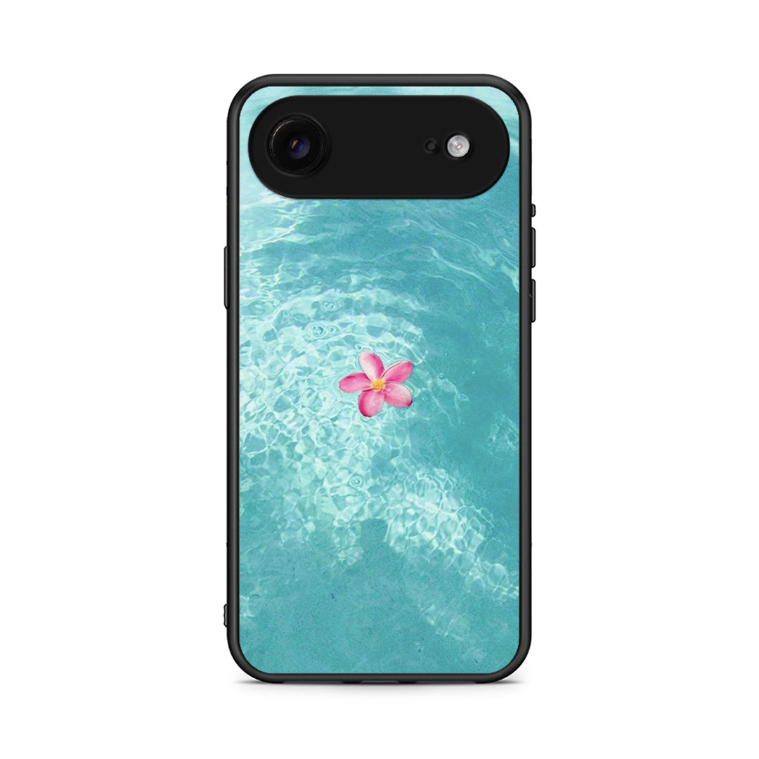 iPhone 17 Air Water Flower Θήκη από τη Smartfits με σχέδιο στο πίσω μέρος και μαύρο περίβλημα | Smartphone case with colorful back and black bezels by Smartfits