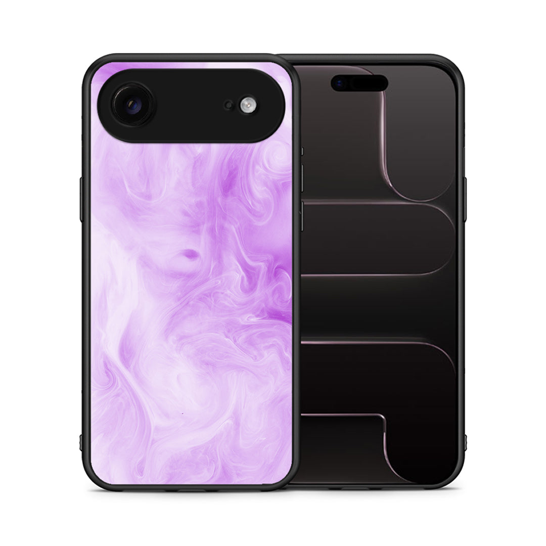 Θήκη iPhone 17 Air Lavender Watercolor από τη Smartfits με σχέδιο στο πίσω μέρος και μαύρο περίβλημα | iPhone 17 Air Lavender Watercolor case with colorful back and black bezels