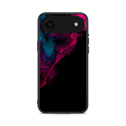 4 - iPhone 17 Air Pink Black Watercolor case, cover, bumper
