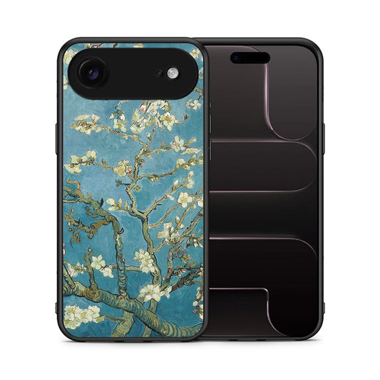 Θήκη iPhone 17 Air White Blossoms από τη Smartfits με σχέδιο στο πίσω μέρος και μαύρο περίβλημα | iPhone 17 Air White Blossoms case with colorful back and black bezels