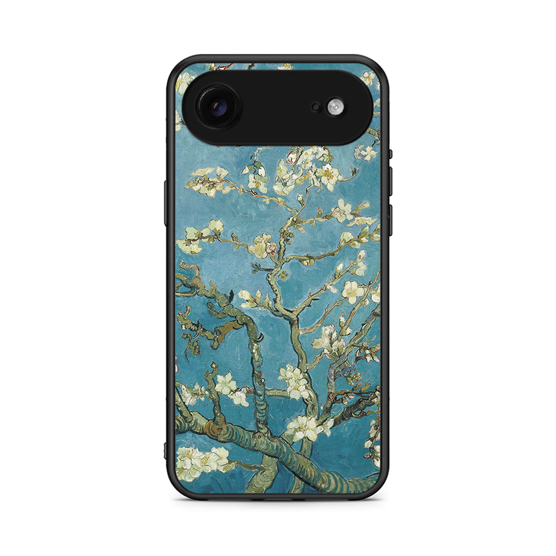 iPhone 17 Air White Blossoms θήκη από τη Smartfits με σχέδιο στο πίσω μέρος και μαύρο περίβλημα | Smartphone case with colorful back and black bezels by Smartfits