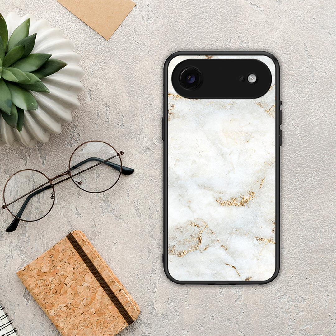 White Gold Marble - iPhone 17 Air θήκη