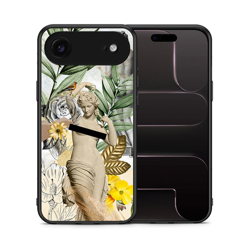 Θήκη iPhone 17 Air Woman Statue από τη Smartfits με σχέδιο στο πίσω μέρος και μαύρο περίβλημα | iPhone 17 Air Woman Statue case with colorful back and black bezels