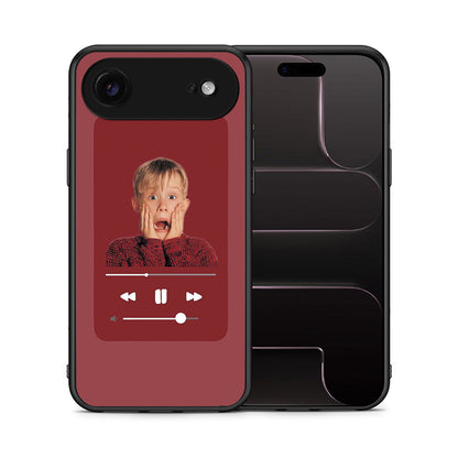 Θήκη iPhone 17 Air Xmas Alone Music από τη Smartfits με σχέδιο στο πίσω μέρος και μαύρο περίβλημα | iPhone 17 Air Xmas Alone Music case with colorful back and black bezels