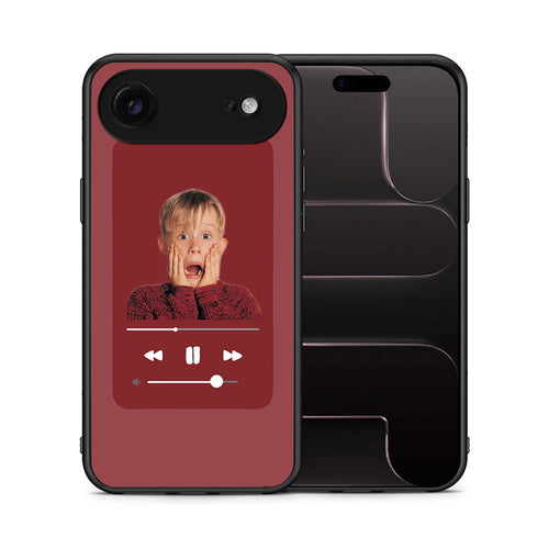 Θήκη iPhone 17 Air Xmas Alone Music από τη Smartfits με σχέδιο στο πίσω μέρος και μαύρο περίβλημα | iPhone 17 Air Xmas Alone Music case with colorful back and black bezels
