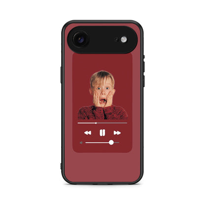 iPhone 17 Air Xmas Alone Music θήκη από τη Smartfits με σχέδιο στο πίσω μέρος και μαύρο περίβλημα | Smartphone case with colorful back and black bezels by Smartfits