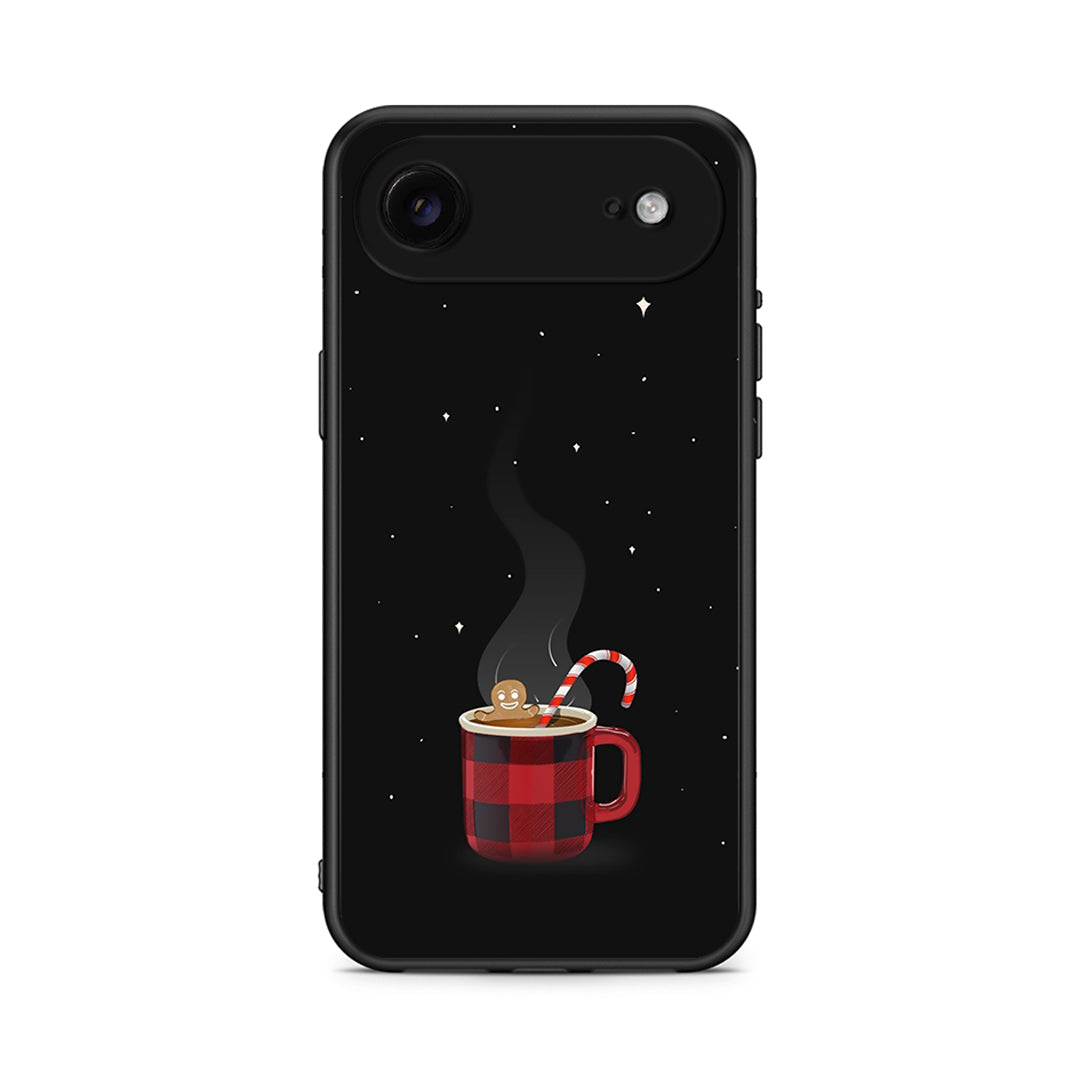 iPhone 17 Air Xmas Bathing θήκη από τη Smartfits με σχέδιο στο πίσω μέρος και μαύρο περίβλημα | Smartphone case with colorful back and black bezels by Smartfits