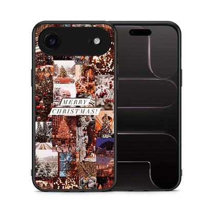 Θήκη iPhone 17 Air Xmas Collage από τη Smartfits με σχέδιο στο πίσω μέρος και μαύρο περίβλημα | iPhone 17 Air Xmas Collage case with colorful back and black bezels