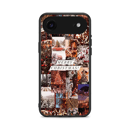 iPhone 17 Air Xmas Collage θήκη από τη Smartfits με σχέδιο στο πίσω μέρος και μαύρο περίβλημα | Smartphone case with colorful back and black bezels by Smartfits