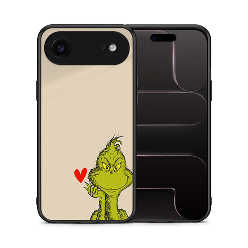 Θήκη iPhone 17 Air Xmas Grinch από τη Smartfits με σχέδιο στο πίσω μέρος και μαύρο περίβλημα | iPhone 17 Air Xmas Grinch case with colorful back and black bezels