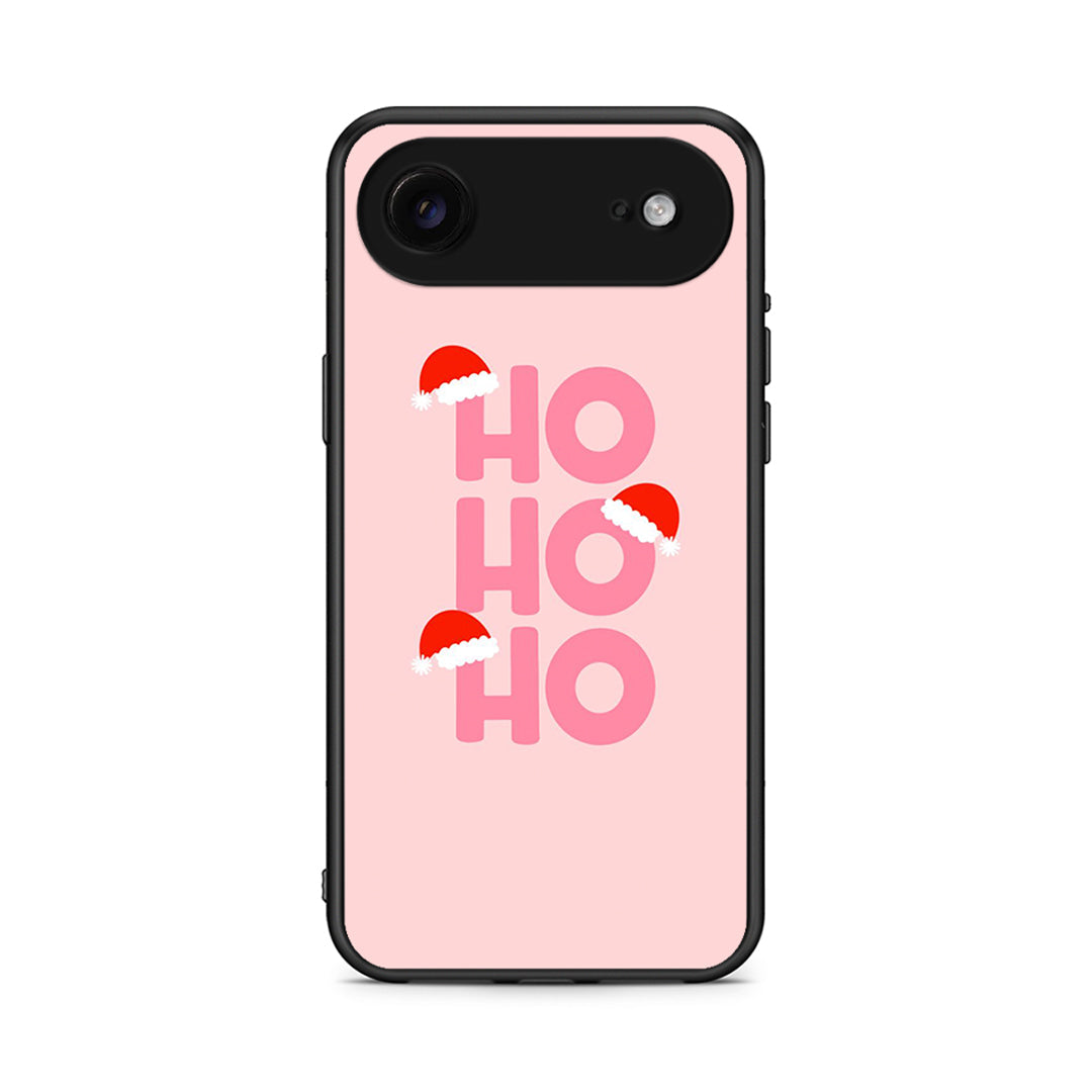 iPhone 17 Air Xmas Ho Ho Ho θήκη από τη Smartfits με σχέδιο στο πίσω μέρος και μαύρο περίβλημα | Smartphone case with colorful back and black bezels by Smartfits