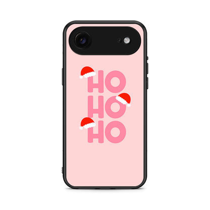 iPhone 17 Air Xmas Ho Ho Ho θήκη από τη Smartfits με σχέδιο στο πίσω μέρος και μαύρο περίβλημα | Smartphone case with colorful back and black bezels by Smartfits