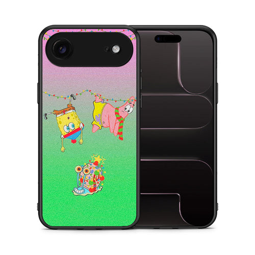 Θήκη iPhone 17 Air Xmas Lights από τη Smartfits με σχέδιο στο πίσω μέρος και μαύρο περίβλημα | iPhone 17 Air Xmas Lights case with colorful back and black bezels