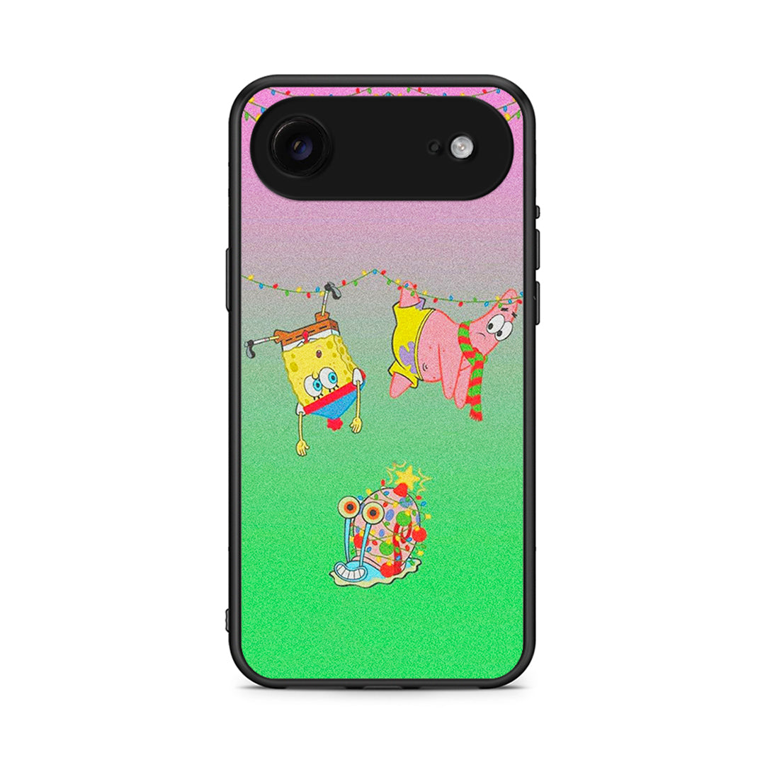 iPhone 17 Air Xmas Lights θήκη από τη Smartfits με σχέδιο στο πίσω μέρος και μαύρο περίβλημα | Smartphone case with colorful back and black bezels by Smartfits