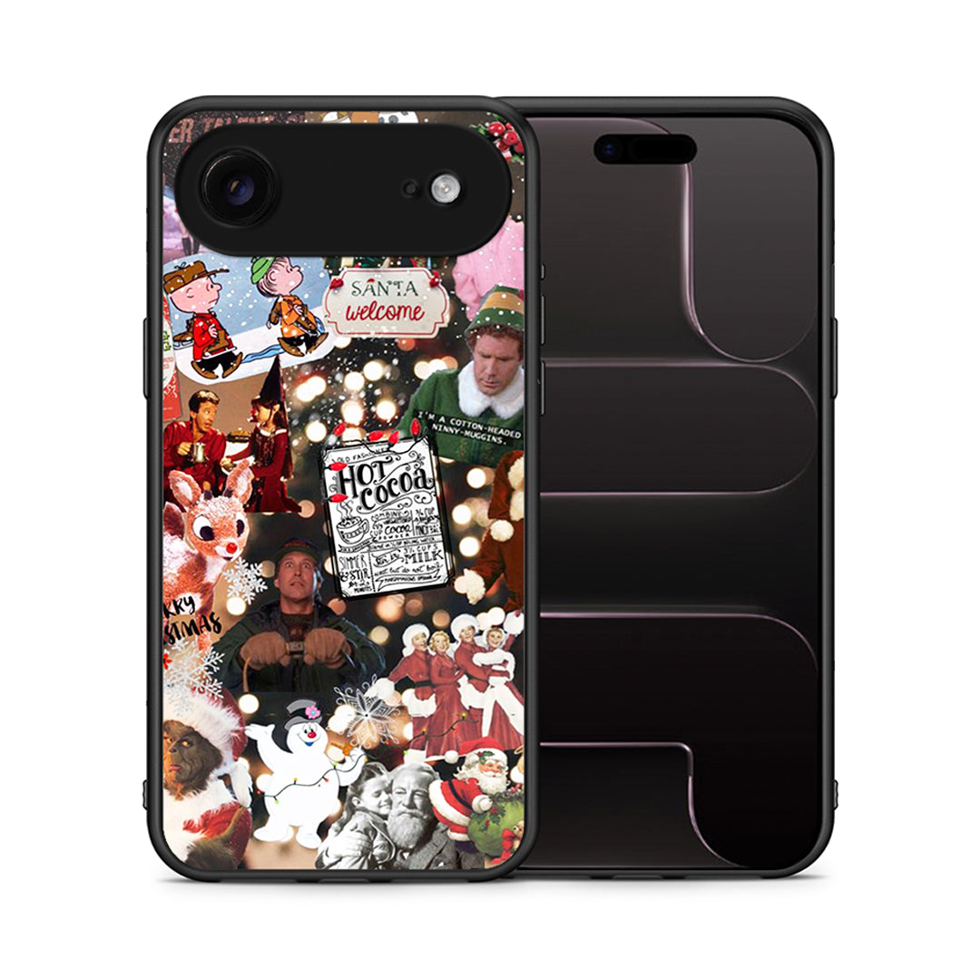 Θήκη iPhone 17 Air Xmas Movies από τη Smartfits με σχέδιο στο πίσω μέρος και μαύρο περίβλημα | iPhone 17 Air Xmas Movies case with colorful back and black bezels