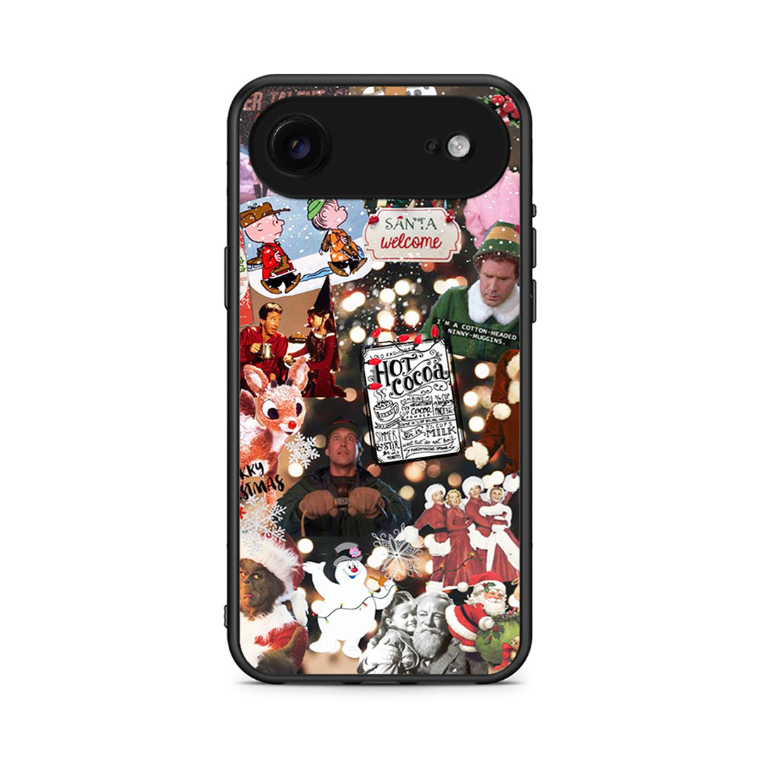 iPhone 17 Air Xmas Movies θήκη από τη Smartfits με σχέδιο στο πίσω μέρος και μαύρο περίβλημα | Smartphone case with colorful back and black bezels by Smartfits
