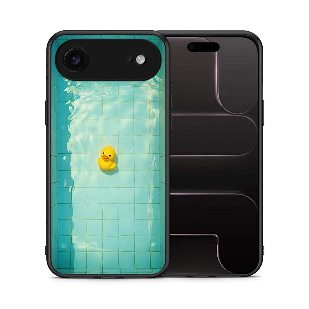 Θήκη iPhone 17 Air Yellow Duck από τη Smartfits με σχέδιο στο πίσω μέρος και μαύρο περίβλημα | iPhone 17 Air Yellow Duck case with colorful back and black bezels