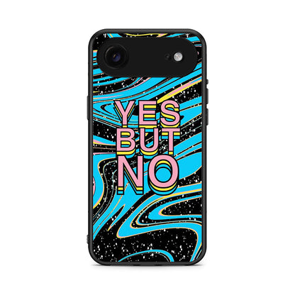 iPhone 17 Air Yes But No θήκη από τη Smartfits με σχέδιο στο πίσω μέρος και μαύρο περίβλημα | Smartphone case with colorful back and black bezels by Smartfits