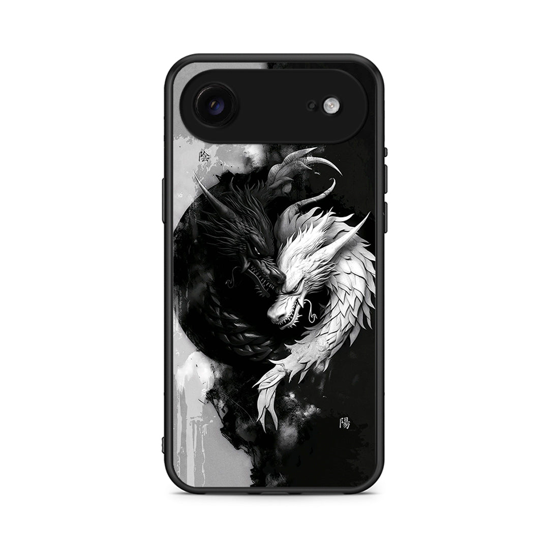 iPhone 17 Air Yin Yang Θήκη από τη Smartfits με σχέδιο στο πίσω μέρος και μαύρο περίβλημα | Smartphone case with colorful back and black bezels by Smartfits