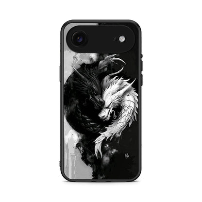 iPhone 17 Air Yin Yang Θήκη από τη Smartfits με σχέδιο στο πίσω μέρος και μαύρο περίβλημα | Smartphone case with colorful back and black bezels by Smartfits