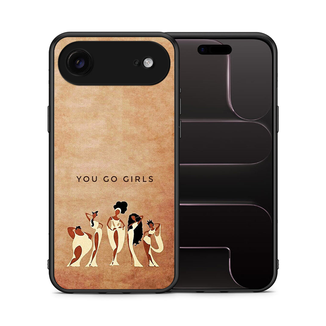 Θήκη iPhone 17 Air You Go Girl από τη Smartfits με σχέδιο στο πίσω μέρος και μαύρο περίβλημα | iPhone 17 Air You Go Girl case with colorful back and black bezels