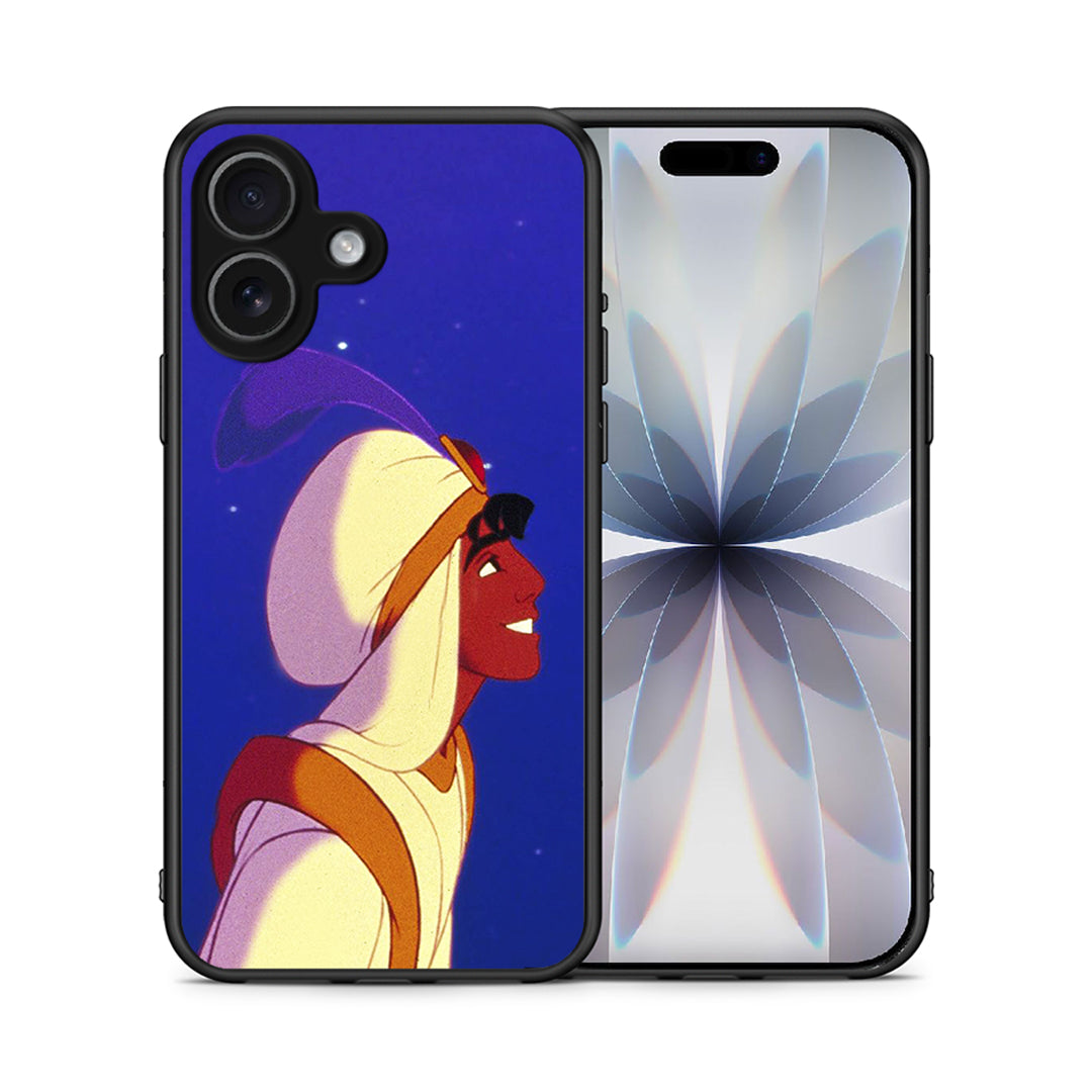 Θήκη iPhone 17 Alladin And Jasmine Love 1 από τη Smartfits με σχέδιο στο πίσω μέρος και μαύρο περίβλημα | iPhone 17 Alladin And Jasmine Love 1 case with colorful back and black bezels