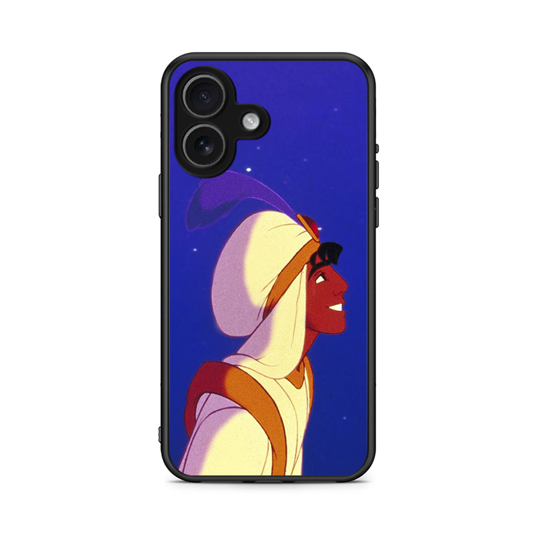 iPhone 17 Alladin And Jasmine Love 1 θήκη από τη Smartfits με σχέδιο στο πίσω μέρος και μαύρο περίβλημα | Smartphone case with colorful back and black bezels by Smartfits