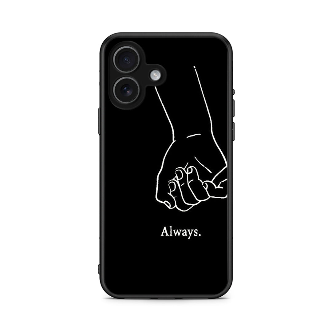 iPhone 17 Always & Forever 1 Θήκη Αγίου Βαλεντίνου από τη Smartfits με σχέδιο στο πίσω μέρος και μαύρο περίβλημα | Smartphone case with colorful back and black bezels by Smartfits