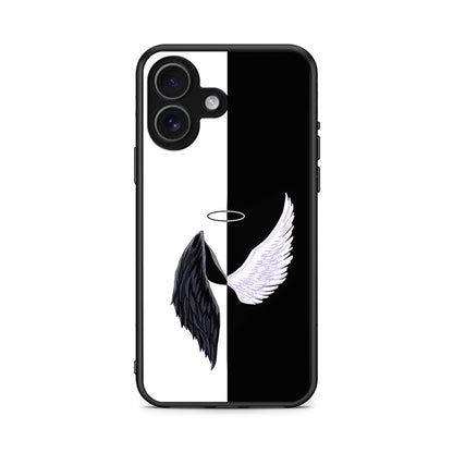 iPhone 17 Angels Demons θήκη από τη Smartfits με σχέδιο στο πίσω μέρος και μαύρο περίβλημα | Smartphone case with colorful back and black bezels by Smartfits