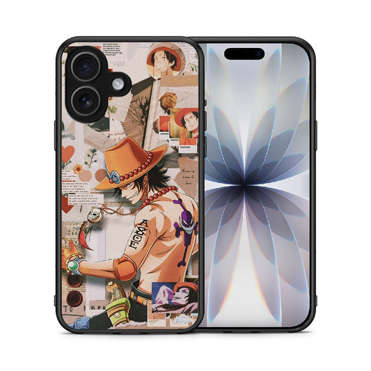 Θήκη iPhone 17 Anime Collage από τη Smartfits με σχέδιο στο πίσω μέρος και μαύρο περίβλημα | iPhone 17 Anime Collage case with colorful back and black bezels