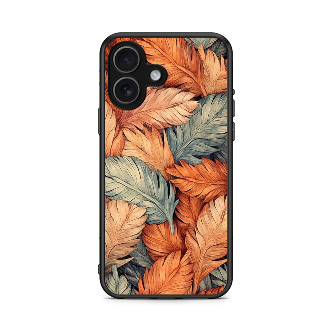 iPhone 17 Autumn Leaves Θήκη από τη Smartfits με σχέδιο στο πίσω μέρος και μαύρο περίβλημα | Smartphone case with colorful back and black bezels by Smartfits