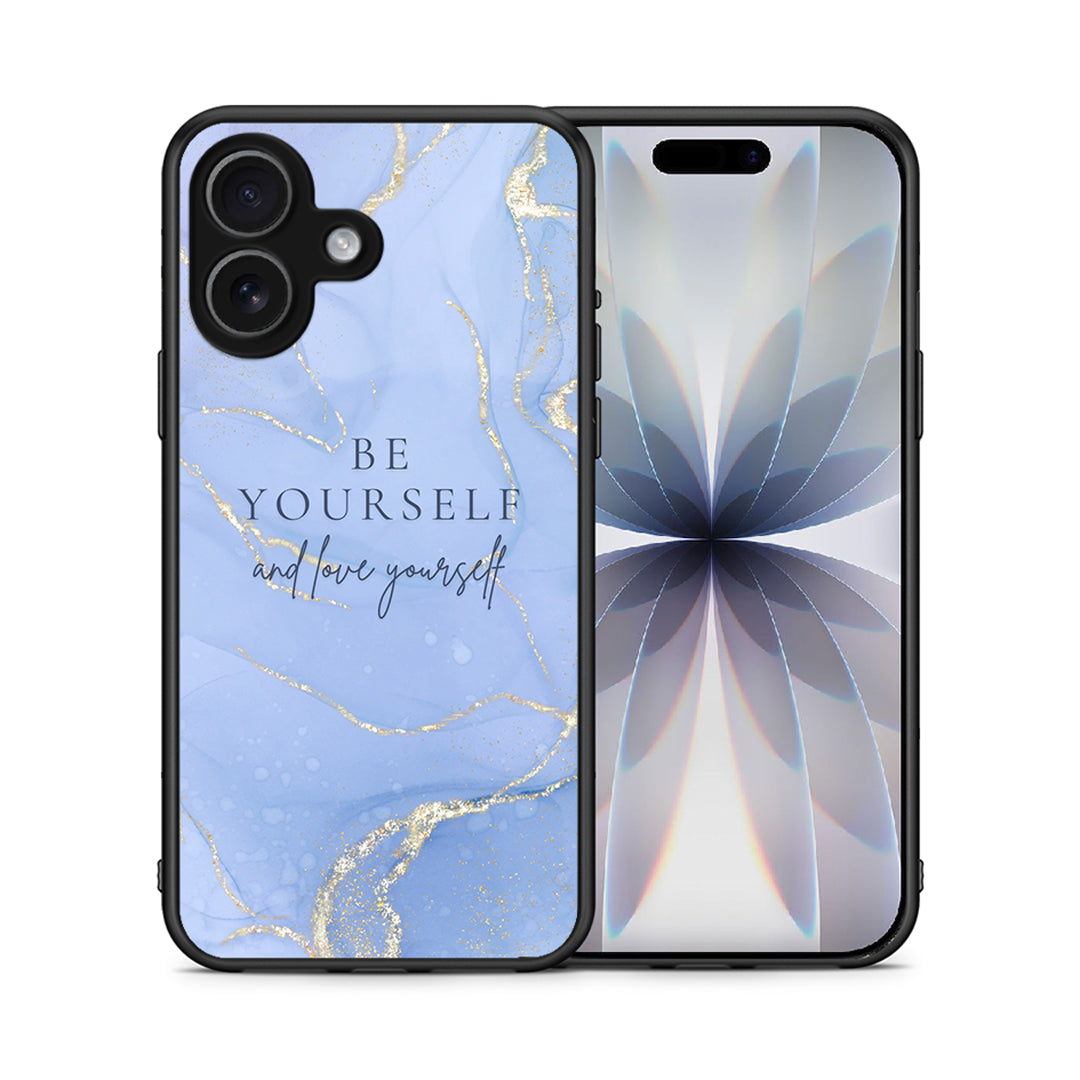 Θήκη iPhone 17 Be Yourself από τη Smartfits με σχέδιο στο πίσω μέρος και μαύρο περίβλημα | iPhone 17 Be Yourself case with colorful back and black bezels