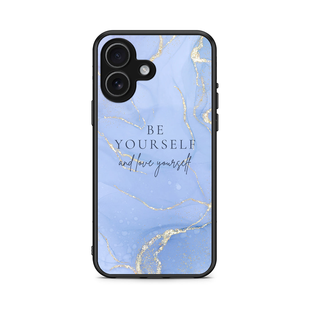 iPhone 17 Be Yourself θήκη από τη Smartfits με σχέδιο στο πίσω μέρος και μαύρο περίβλημα | Smartphone case with colorful back and black bezels by Smartfits