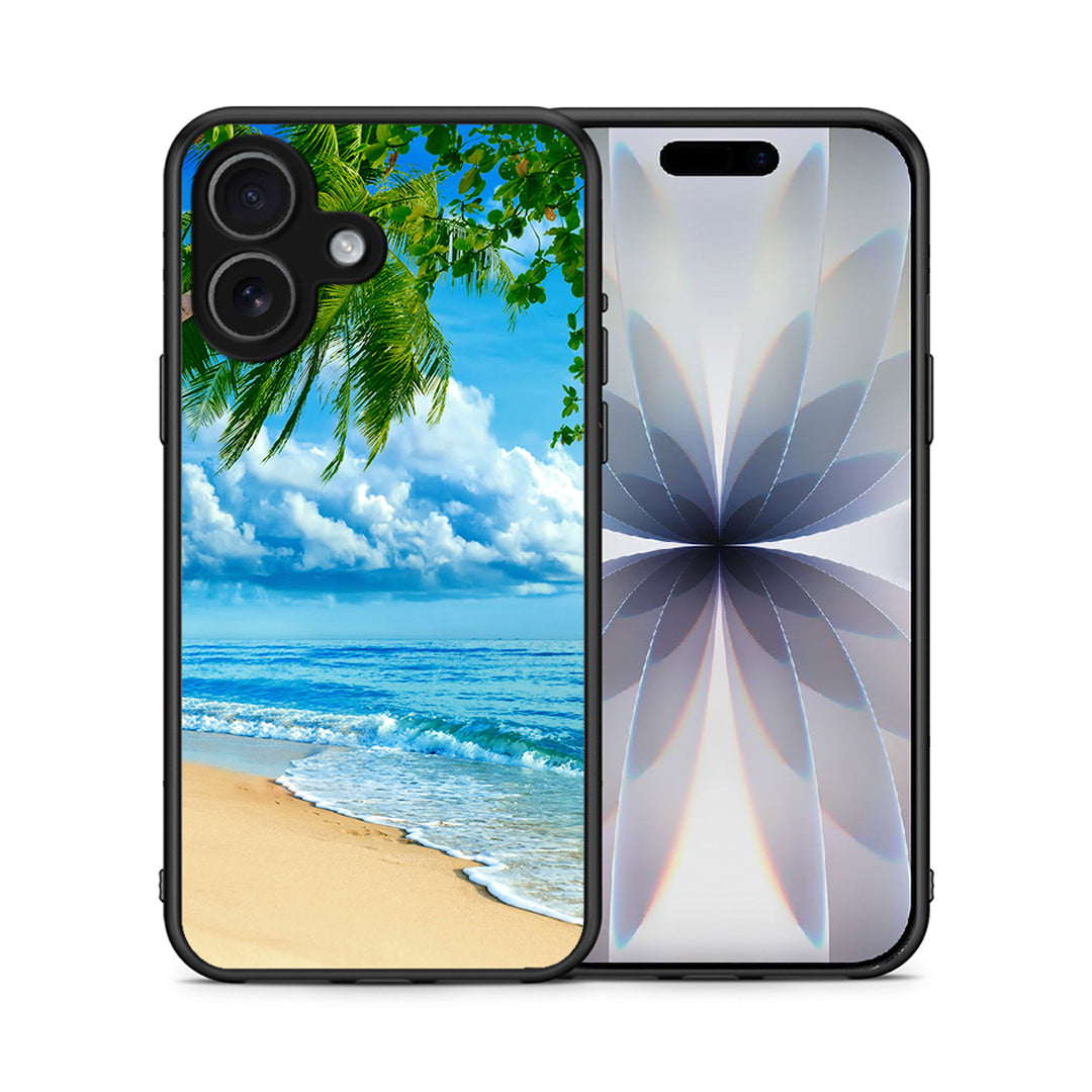Θήκη iPhone 17 Beautiful Beach από τη Smartfits με σχέδιο στο πίσω μέρος και μαύρο περίβλημα | iPhone 17 Beautiful Beach case with colorful back and black bezels