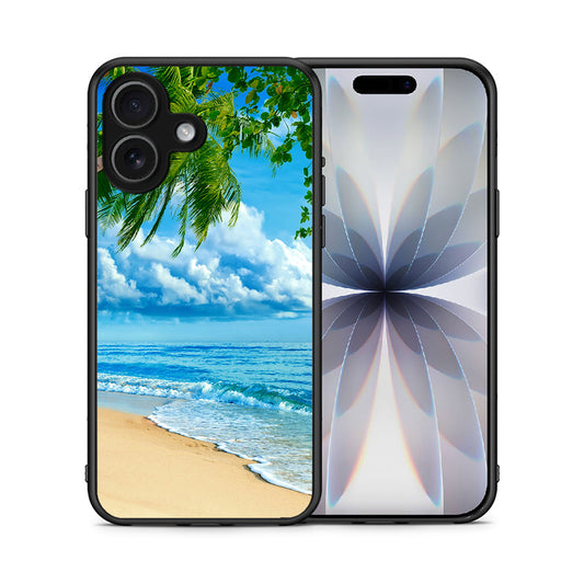 Θήκη iPhone 17 Beautiful Beach από τη Smartfits με σχέδιο στο πίσω μέρος και μαύρο περίβλημα | iPhone 17 Beautiful Beach case with colorful back and black bezels