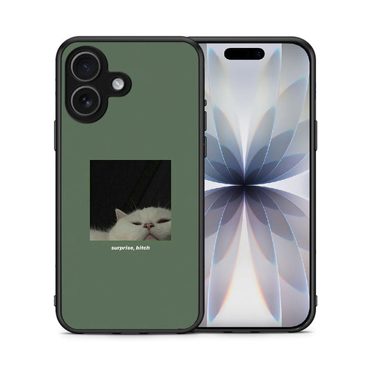 Θήκη iPhone 17 Bitch Surprise από τη Smartfits με σχέδιο στο πίσω μέρος και μαύρο περίβλημα | iPhone 17 Bitch Surprise case with colorful back and black bezels