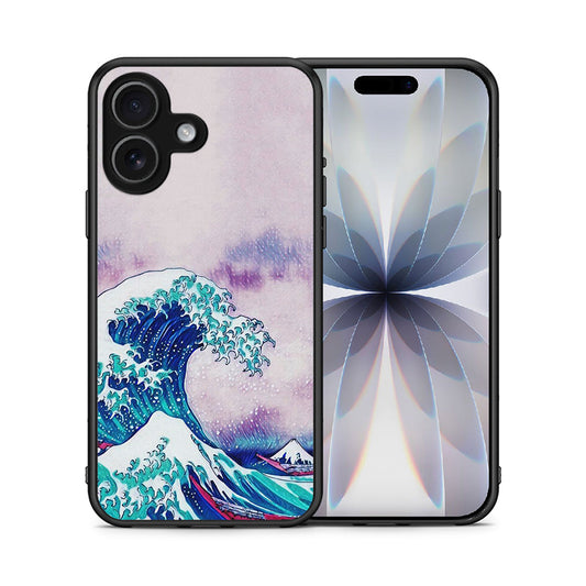 Θήκη iPhone 17 Blue Waves από τη Smartfits με σχέδιο στο πίσω μέρος και μαύρο περίβλημα | iPhone 17 Blue Waves case with colorful back and black bezels